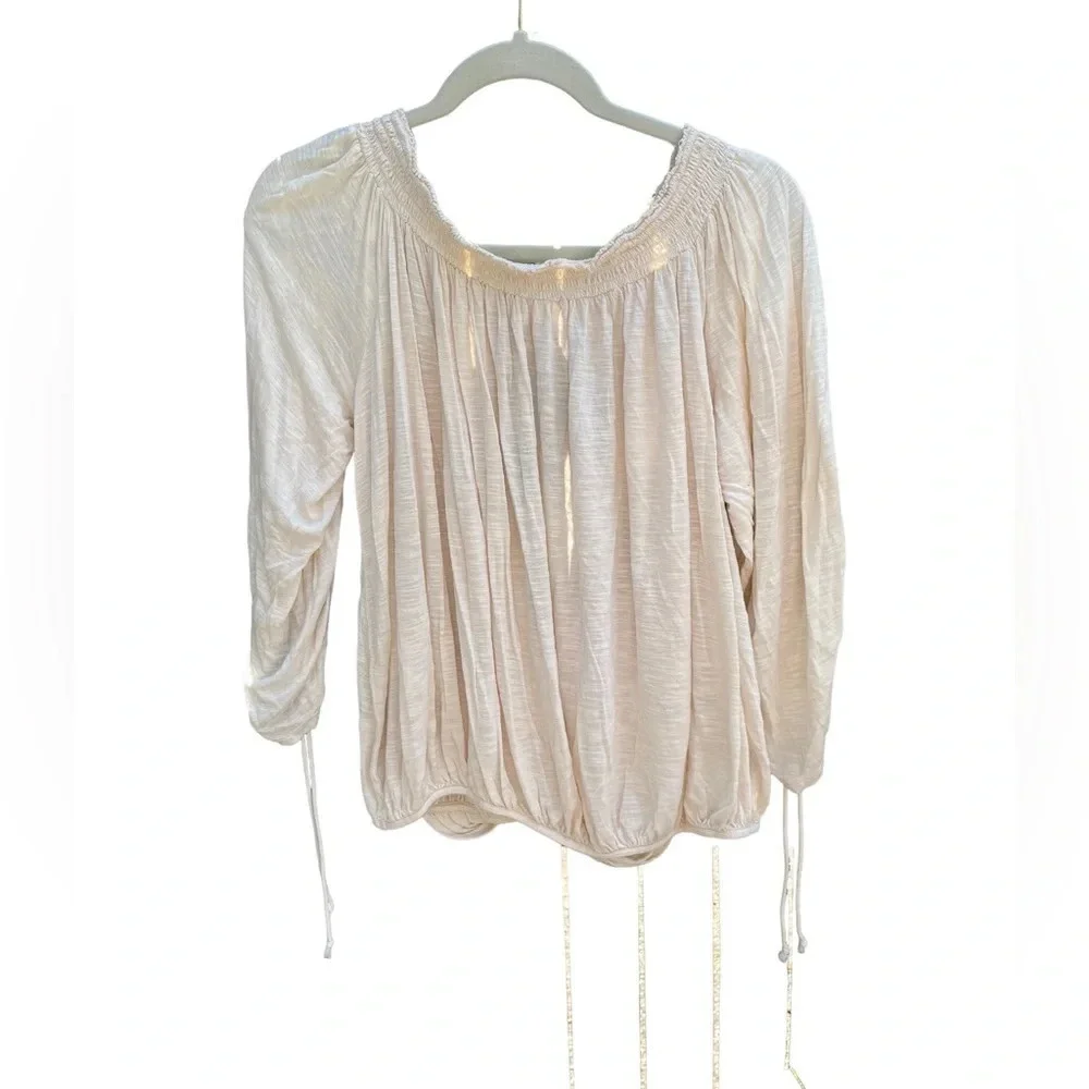 FREE PEOPLE OFF THE SHOULDER BOHO BLOUSE